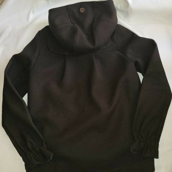 Lululemon Black Zip/Button Up Hooded Jacket - Picture 10 of 11